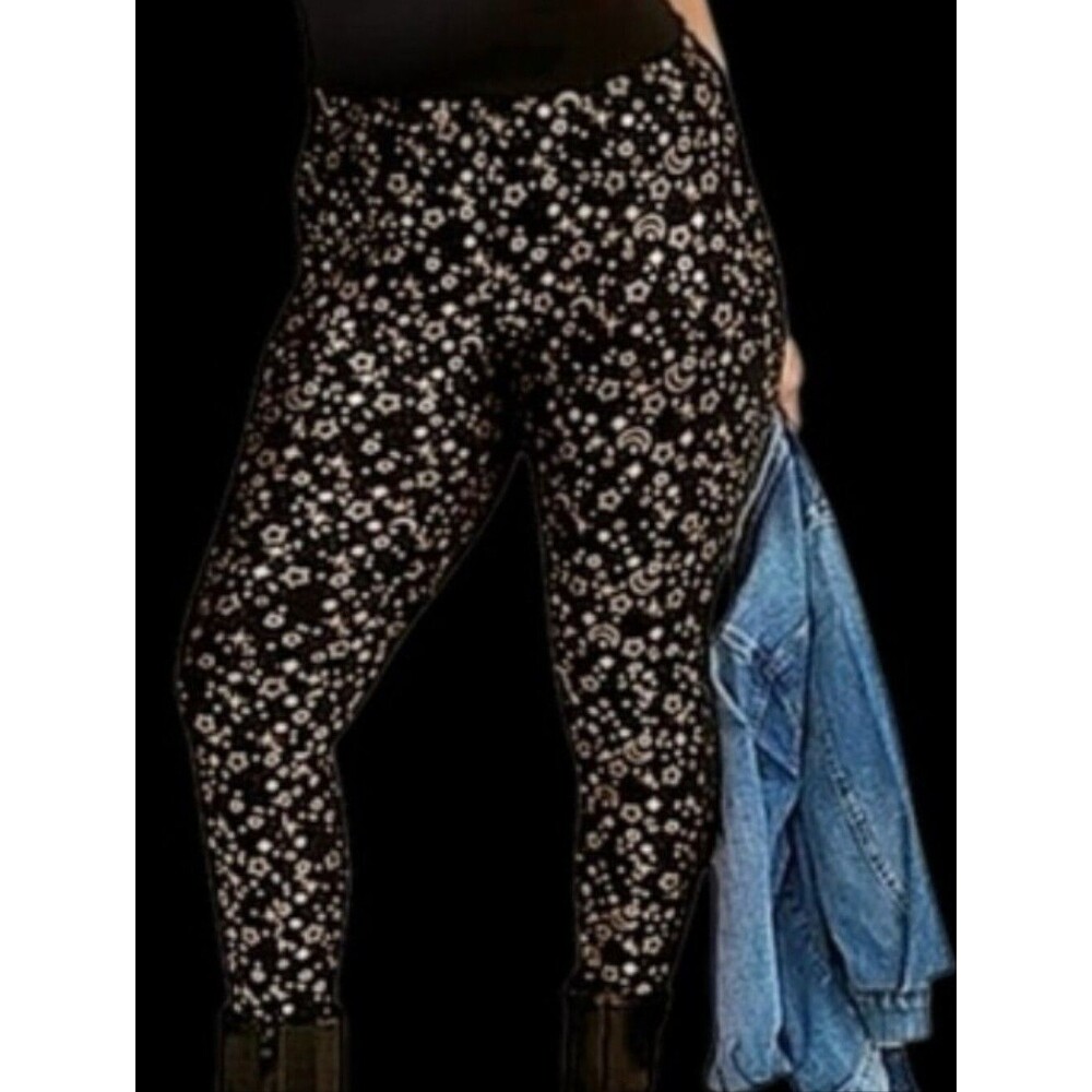 TORRID Shiny Gold Celestial Stars & Moons Premium Leggings plus size Size 3X